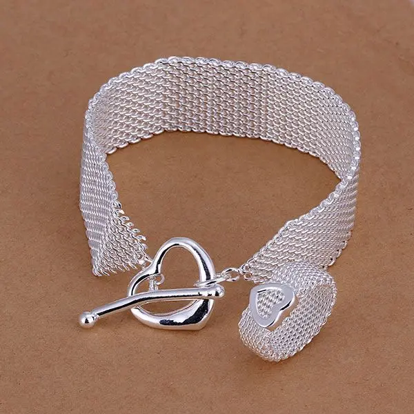 

S102 925 Hot Selling silver jewelry set, fashion jewelry set Mesh Heart To S102 /ajyajbfa avqajmxa