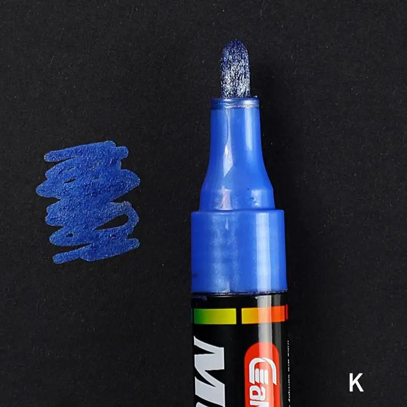 Новая Водонепроницаемая Перманентная краска для шин, ручка для автомобиля, мотоцикла, велосипеда, креативный металлический маркер, цветная ручка - Цвет: K