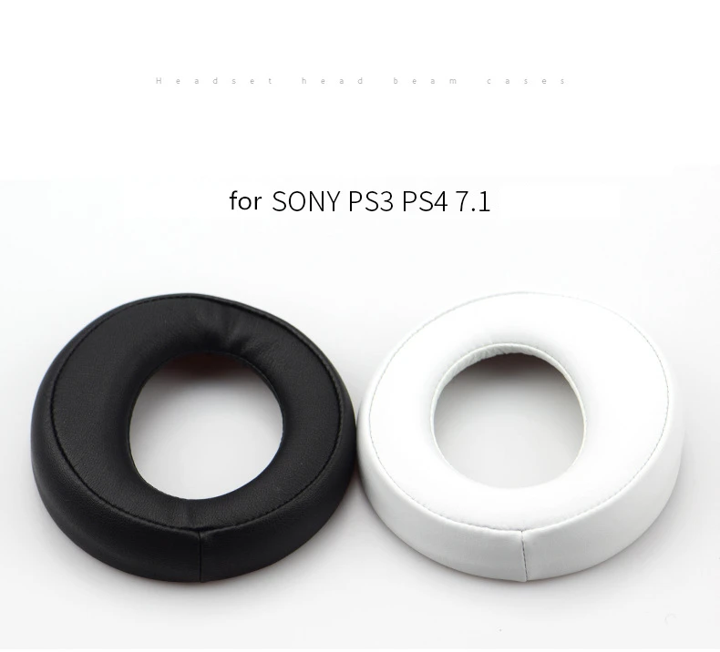 Replacement Cushions Ear Pads for Sony PS3 PS4 Gold Wireless Playstation 3 Playstation 4 CECHYA-0083 Stereo 7.1 Virtual Surround Headphones Earpad (1)