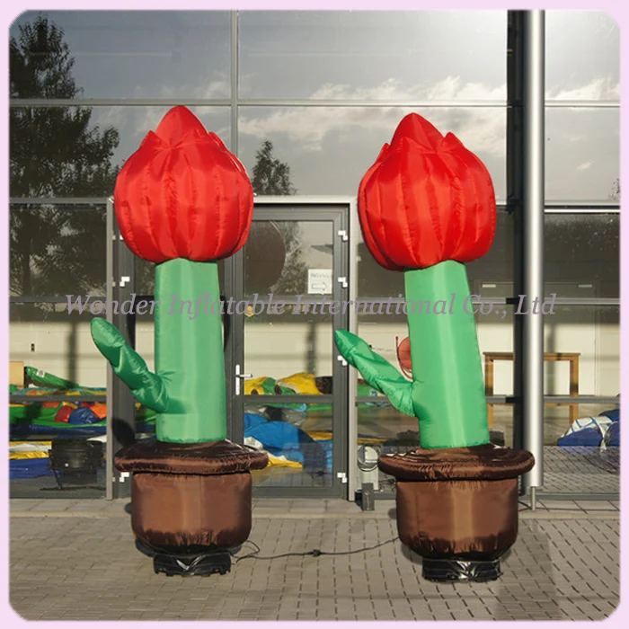 

Custom 2m giant inflatable tulips for party decoration
