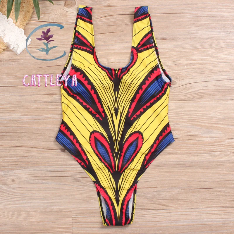 

CATTLEYA one piece swimsuit swimwear women Swim Suit Vintage CQ 1852