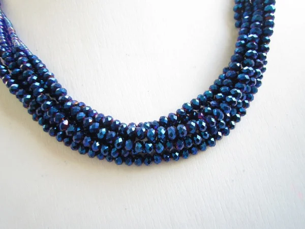 2017 Акция колье ожерелья и кулоны Макси королевская бусина Многожильная 6 линия