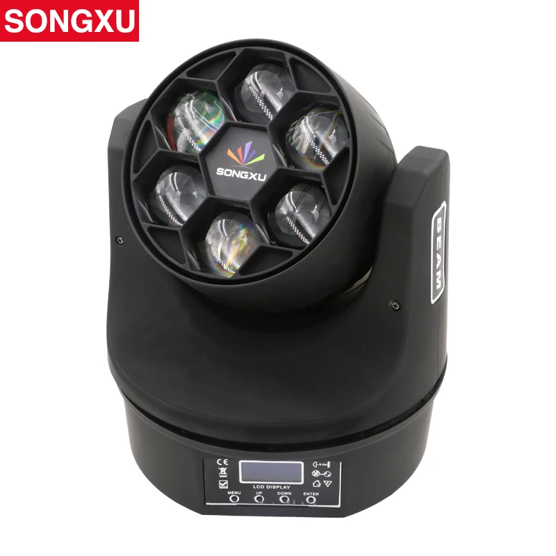 SONGXU 6x15 Вт RGBW 4в1 светодиодный мини пчелиный глаз луч светильник DMX512 движущийся головной светильник для вечерние дискотеки DJ шоу/SX-MH0615A