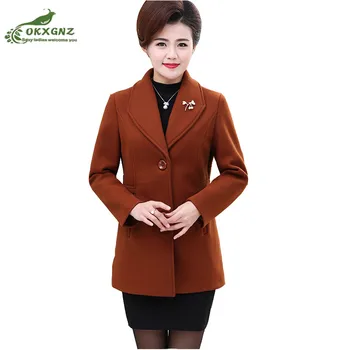 

High quality Winter wool coat female short 40-50 60 spring and autumn fashion high-end long-sleeved woolen coat new OKXGNZ AF695