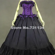 Элегантное фиолетовое Хлопковое платье Marie Antoinette викторианское бальное платье средневековый стиль ренессанс викторианский костюм на Хэллоуин