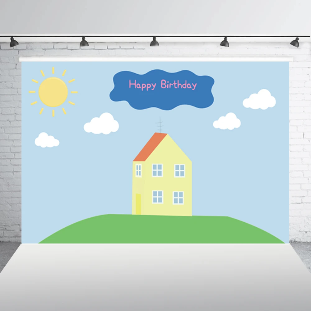

Happy birthday Backdrop Decoration Photography Background Baby Shower Photo Studio Photography Newborn Backdrop XT-4094
