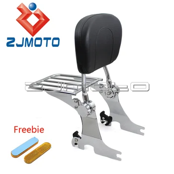 

Motorcycle Detachable Adjutable Backrest Sissy Bar Luggage Rack For Harley Sportster XL1200 XL883R Custom Sport Roadster 94-03