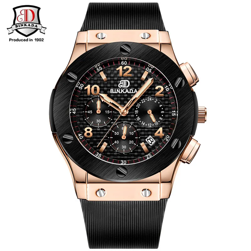 

Fashion Men Watches Brand Luxury Casual Military Chronograph Sports Wristwatch Silicone Strap Male Clock Watch Relogio Masculino