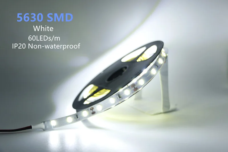 Светодиодная лента гибкий светильник 2835 5630 5050 60 Светодиодный s/m 5054 120 светодиодный s/m не водонепроницаемый/IP65 Водонепроницаемый белый/теплый белый 1 м 2 м 3 м 4 м 5 м