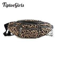 Бархатная леопардовая Женская поясная сумка новая модная индивидуальная высококачественная повседневная сумка-мессенджер