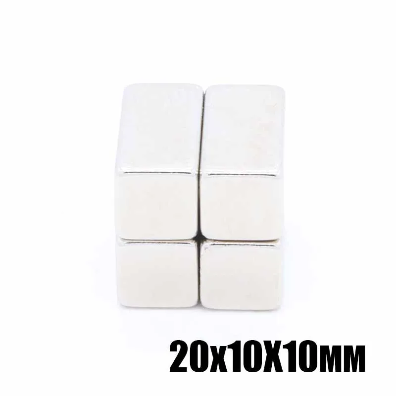 20 шт./лот F 20x10x10 мм N35 Сильный квадратный редкоземельный магнит NdFeB 20*10*10 неодимовые