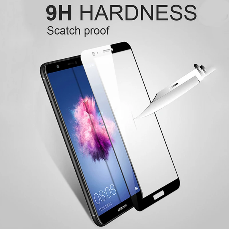 2PCS Tempered Glass For Huawei P Smart glass PSmart Screen Protector Enjoy 7S for Huawei P Smart Film huawey 3D Curved