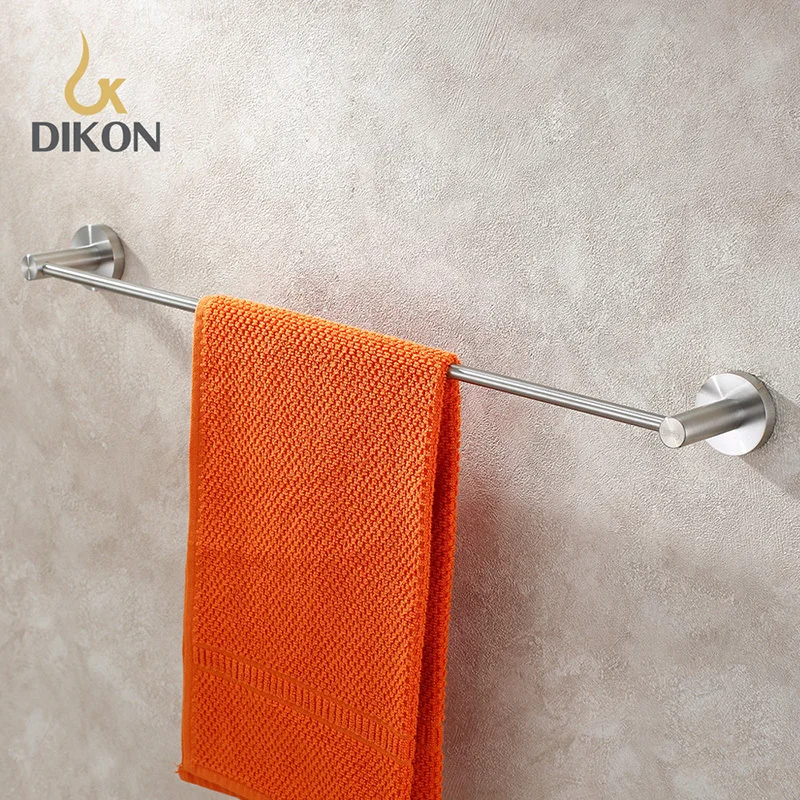 Dikon 304 stainless steel bathroom towel rack bar hanger holder cloth shelf no copper&ampchrome kitchen accessory wall mounted |