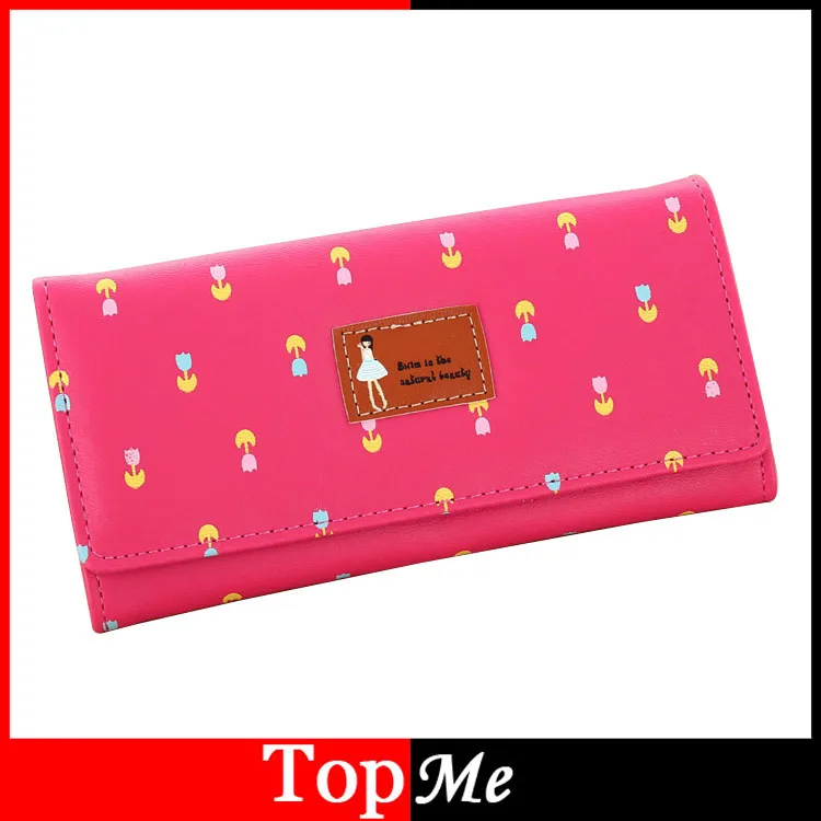 

Women Wallets Lady Purses Handbags Coin Purse Brand Design Moneybags Flower Girls Long Clutch Wallet Cards ID Holder Burse Bags