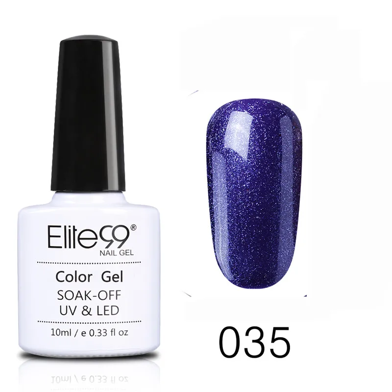 Elite99 10 мл синий гель лак для ногтей Топ УФ светодиодный гель Декоративный Лак для ногтей Гибридный замачиваемый гель лак краска для ногтей Гель-лак - Цвет: 035