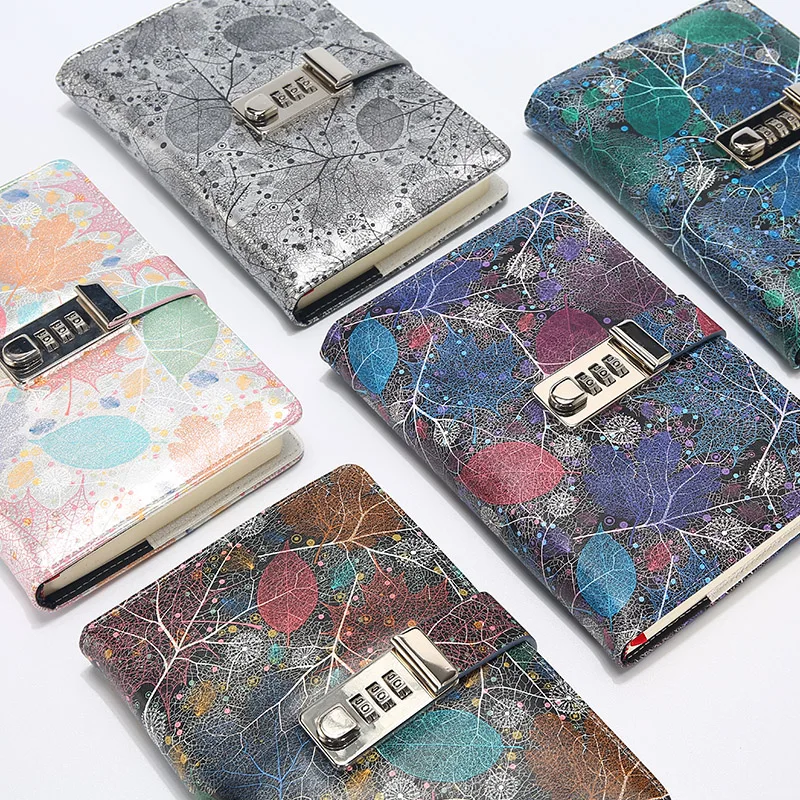 Buy New Diary with Lock code Leather Notebook paper