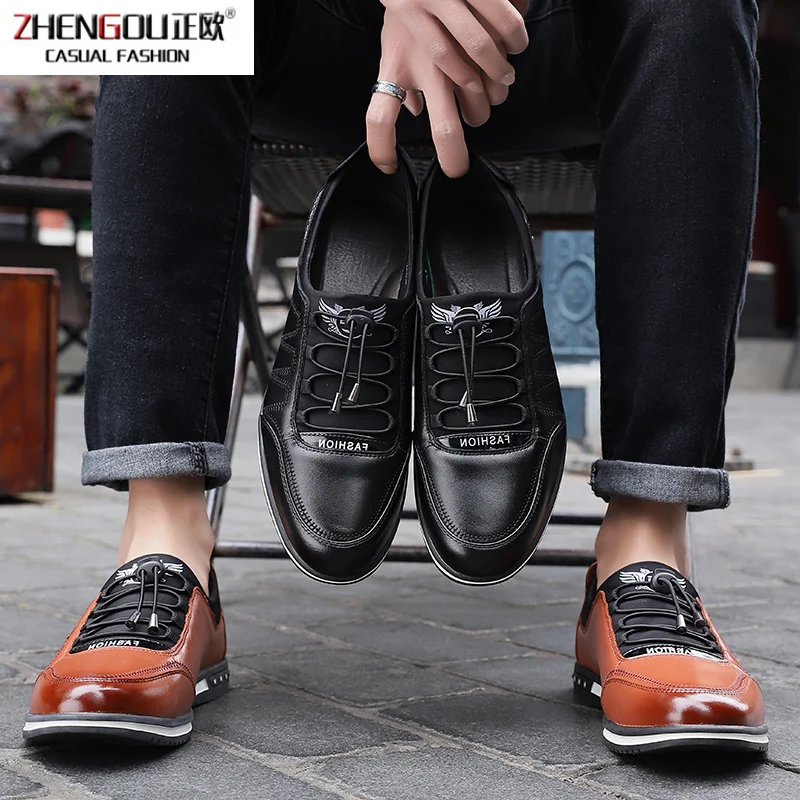 

zhengou Spring Autumn Men Breathable Mesh Mens Casual Fashion Low Lace-up Canvas Shoes Flats Zapatillas Hombre Plus Size