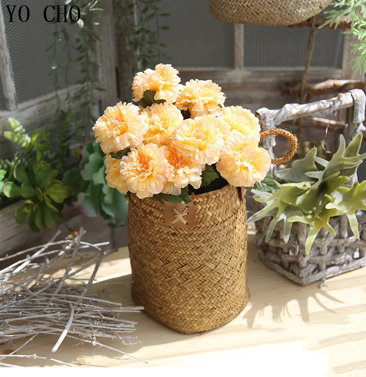 Tea rose chrysanthemum artificial flower bouquet 5