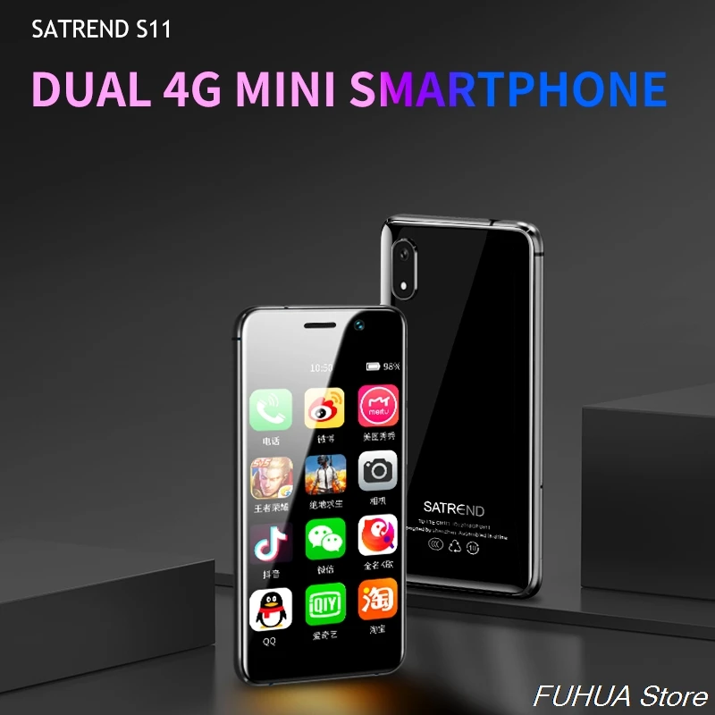 Маленький 4G Мини смартфон S11 Android 7 1 Google Play Store сотовый телефон MTK6739 Wi Fi две SIM карты 3