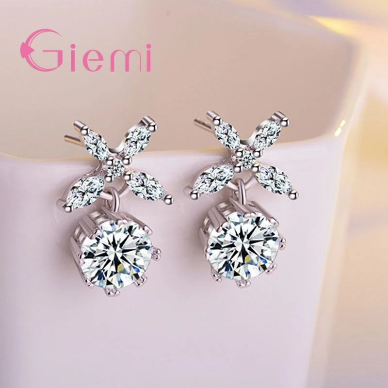 

Женские серьги-подвески из серебра 925 пробы