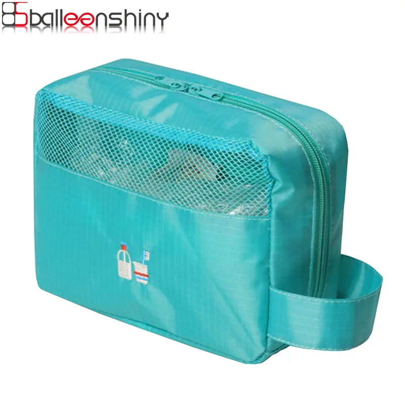 Balleenshiny مستلزمات السفر المحمولة أكياس حقيبة أشتات تخزين حقيبة مستحضرات الحمام الاستخدام اليومي المنظم حقائب كبيرة