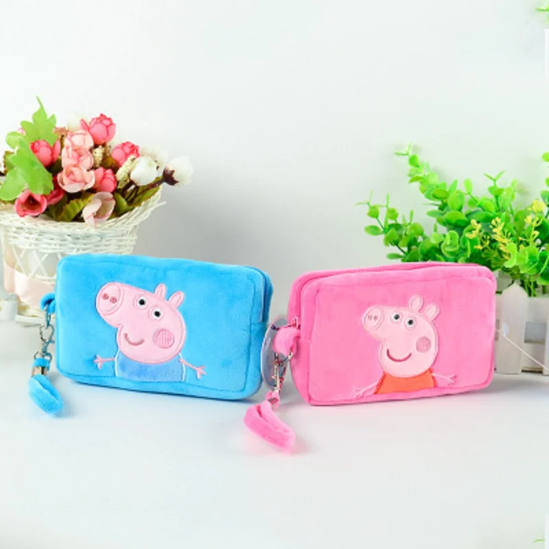 

Peppa Pig George Pig Plush Toys Kids Girls Boys Kawaii Kindergarten Bag Backpack Wallet Money Phone Bag Dolls