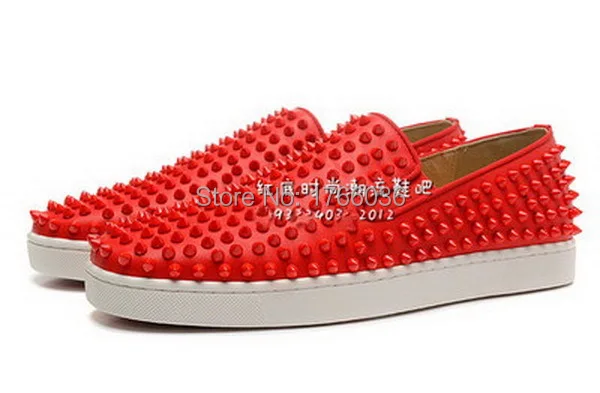 red bottom boat shoes