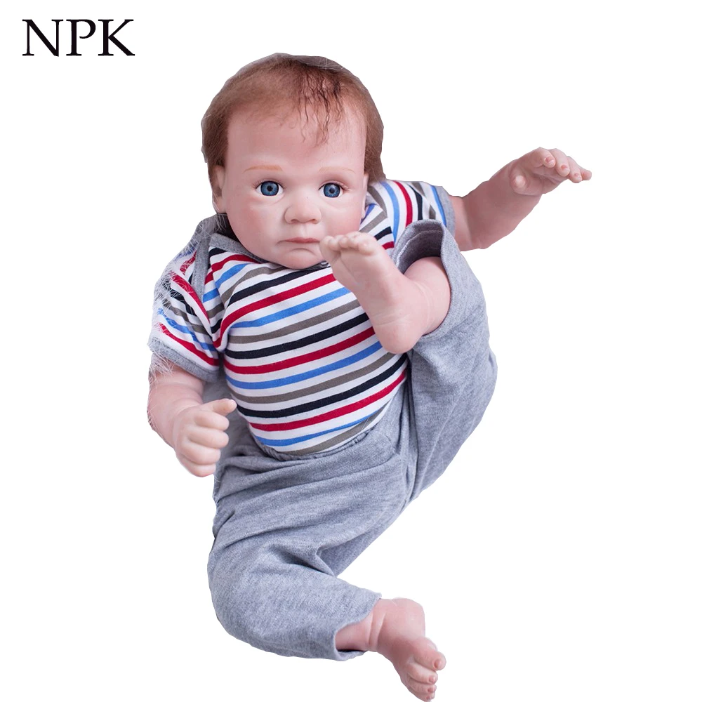 NPK Baby doll reborn 20 дюймов силиконовые куклы 50 см bebe тканевая кукла тело для ребенка