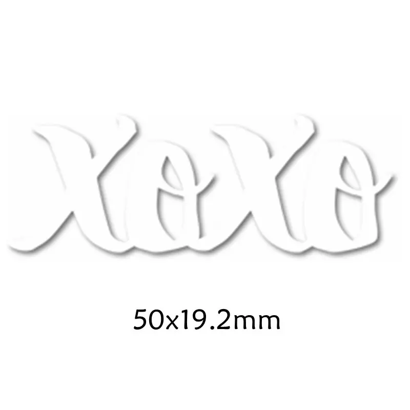 XOXO enhlist слова металлические режущие штампы DIY Скрапбукинг тиснение бумажные карты для ручной работы поставки Diecut