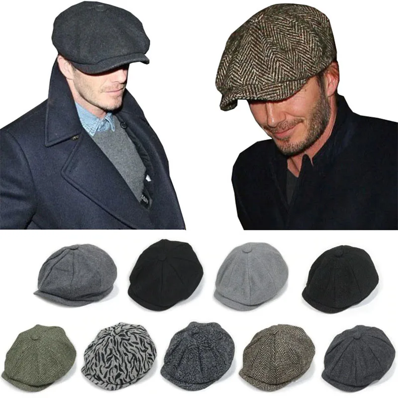 Autumn Fashion Femal Newsboy Hats Winter Casual Dome Cap British Style ...