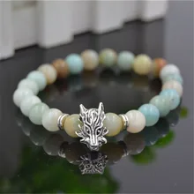Faitheasy натуральный ручной струнный смеситель из сплава бусины волка энергетические браслеты с орнаментами