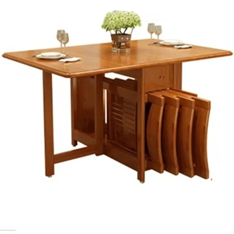 Mueble Kitchen Pliante Tafel Salle A Manger Moderne Dinning Set Shabby Chic Wood Folding De Jantar Mesa Bureau Desk Dining Table