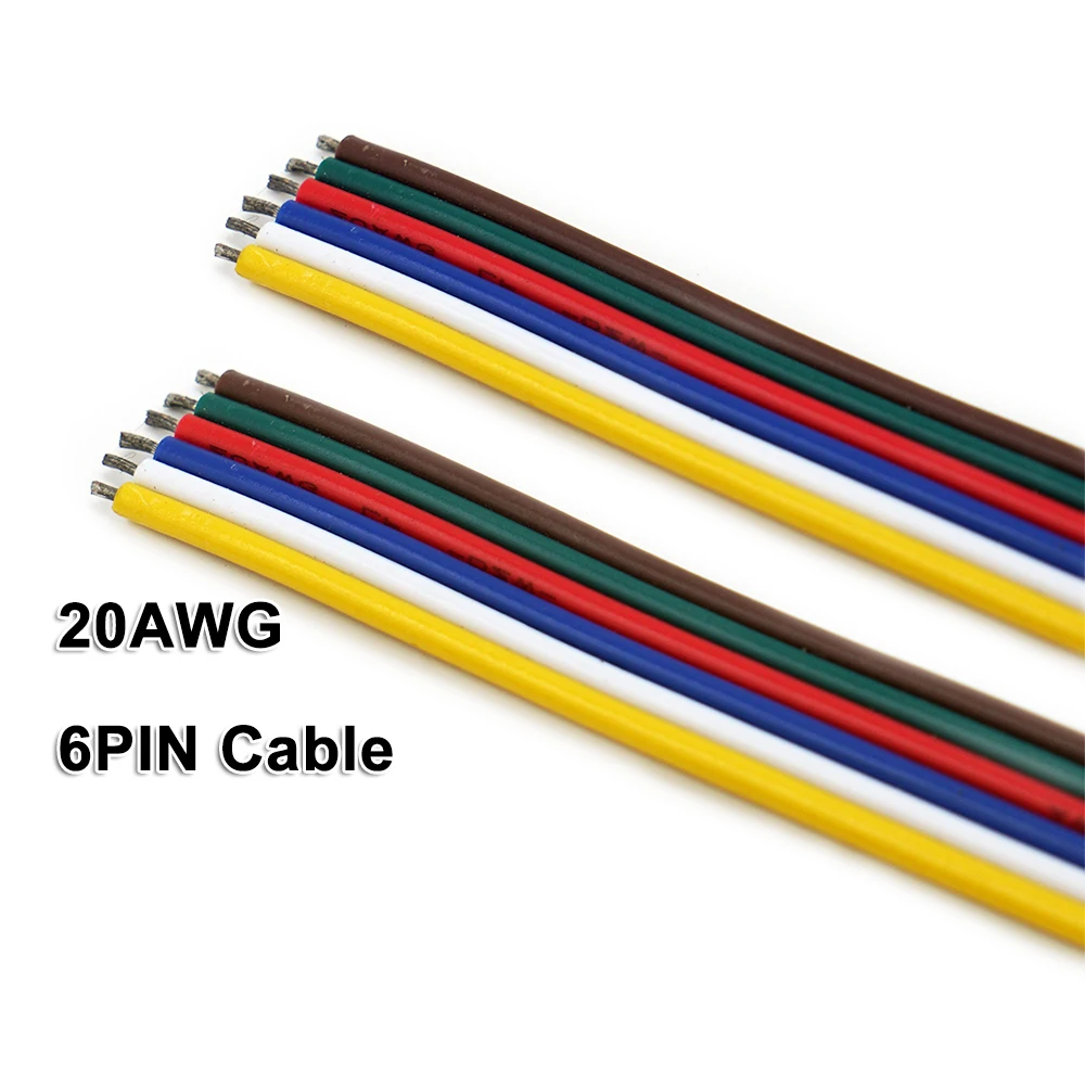 16AWG, 18AWG, 20AWG светодиодный прокладки кабеля, провода, 2PIN/3PIN/4PIN/5PIN/6PIN, для 5050 3528 2835 WWCW RGB/RGBW RGBCCT, Светодиодный линейный свет