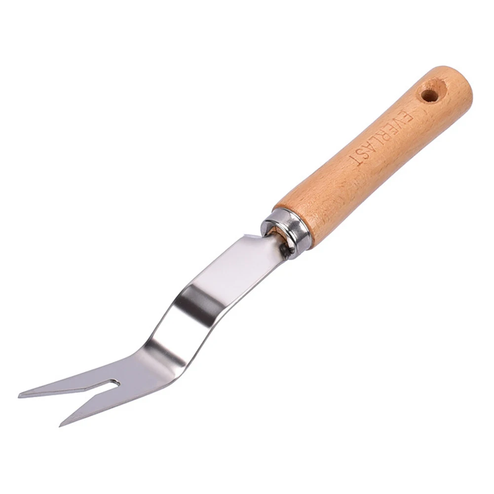 

Wood Handle Pull Garden Trimming Gadgets Weeding Fork Planting Remover Hand Tool Lightweight Manual Grubber Cultivating Digging