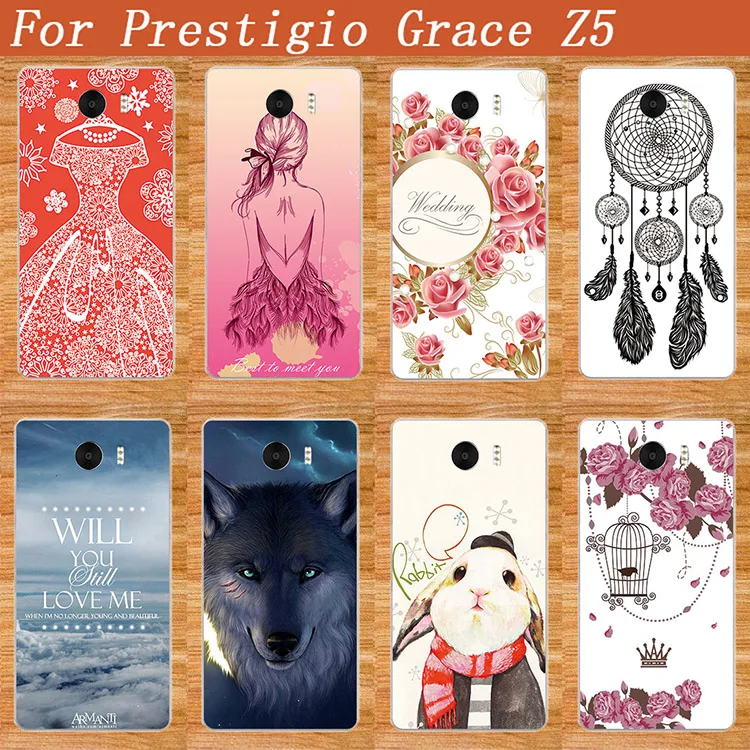 

High Quality DIY print Fashion painting design Colored Protector Phone Cover For Prestigio Grace Z5 PSP5530Duo 5530