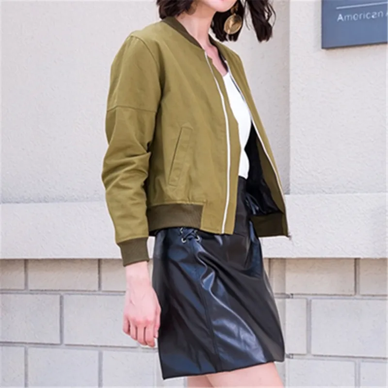 Winter Bomber Jacket Female Vintage Coats Women Long