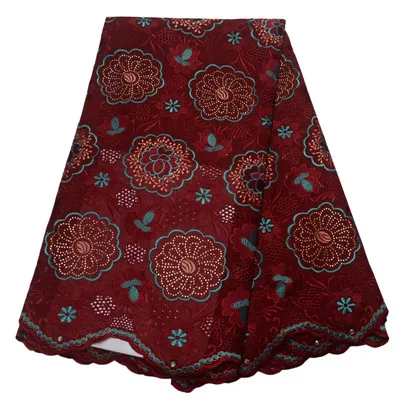 Африканская вуаль suisse ткань Дубай Стиль в швейцарском стиле tissu africain emboridery сухой хлопок кружевная ткань HJ G016 - Цвет: as picture