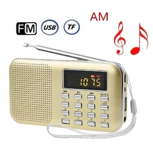Мини Портативный Am/Fm радио Mp3 музыкальный плеер спикер Поддержка Micro-Sd/Tf карты