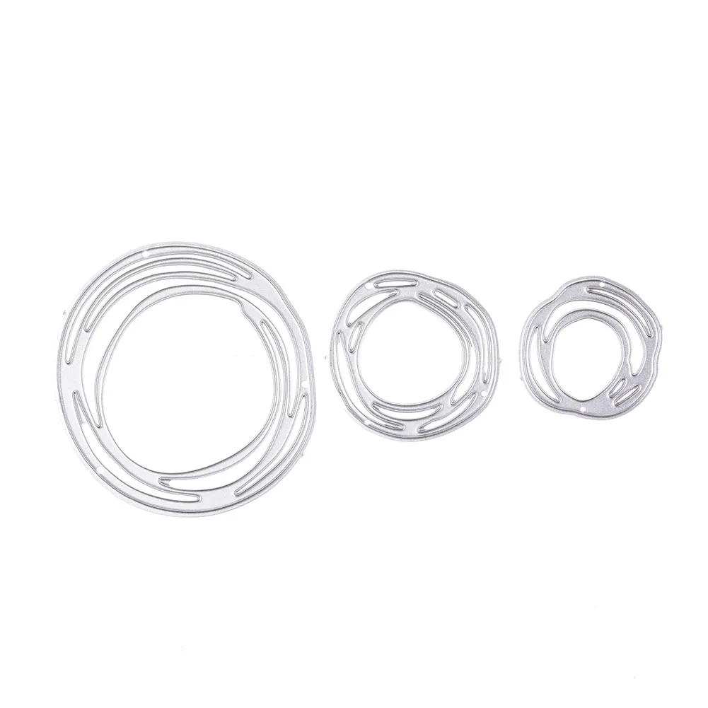 

DIY Carbon Steel Irregular Circle Cutter Dies Handmade Molding Cutting Template Scrapbook Craft Die FPing