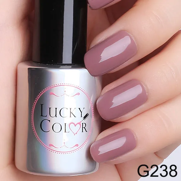 Lucky color телесный Розовый Гель-лак для УФ-лак для ногтей искусство замочить от гель-лака Высокое качество 10 мл бутылка 9 цветов - Цвет: G238