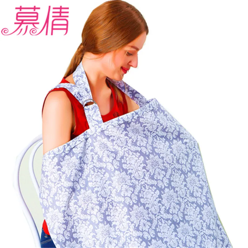 Muqian Cotton Outdoor Mother Feeding Maternity Breast Nursing Covers Apron Anti Emptied