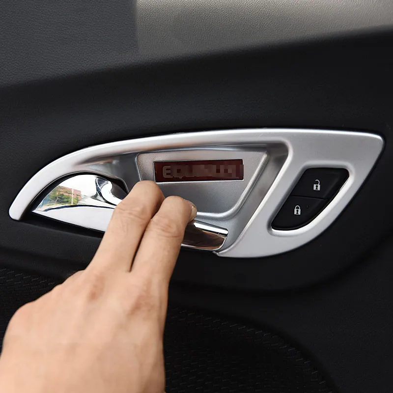 Для Chevrolet Equinox ABS аксессуары из хрома внутренняя дверные ручки чаши рамки отделкой 4 шт. стайлинга автомобилей