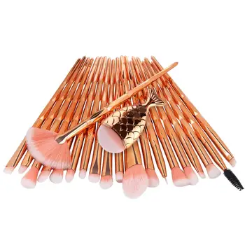 

21 PCS Makeup Brush Set Makeup Brush Foundation Eyeshadow Powder Blush Kit Professional Makeup Set Nylon Synthetic Hair Plastic