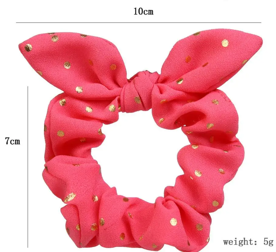 Резинка для волос в горошек, эластичные резинки, повязки для волос, резинки для волос с заячьими ушками, головные уборы, эластичная резинка для волос, резинки для волос, резинка для волос Q30