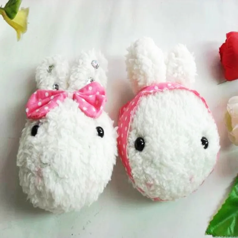 Super party favor,20pcs sweet rabbit plush pendants,DIY animal bouquet toys key chain Christmas