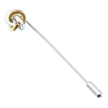 

HAWSON High Quality Metal Twist Knot Lapel Pins Fashion Mens Brooch Pins for Party
