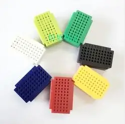 

5pcs x ZY-55 Mini Colorful Breadboard ZY55 55 points Red Green White Blue Black Yellow Solderless Prototype Bread board 3.1X2CM