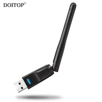 DOITOP Portable 300Mbps Ralink RT5370 USB 2.0 WiFi Wireless Network Adapter USB Adapter Card 802.11 b/g/n with Rotatable Antenna