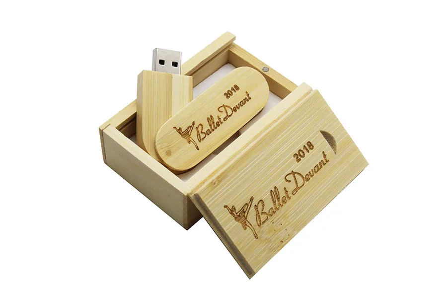 STmagic деревянный + коробка (по 5 шт. Бесплатная логотип) USB Flash Drive 8 GB 16 Гб, 32 ГБ, 64 ГБ 4 GB USB 2,0 накопитель памяти флешки