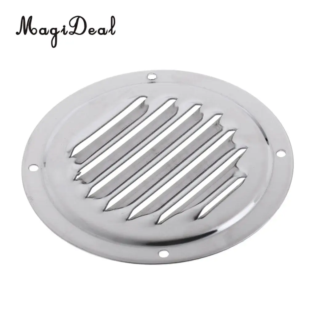 Heavy Duty 4 Inch Round Stainless Steel Louvered Vent Grill Cover Air Marine Boat Vent Ventilation Accessories